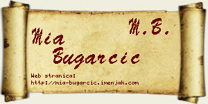 Mia Bugarčić vizit kartica
